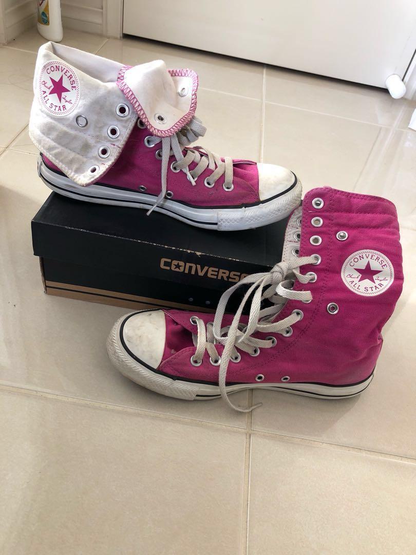converse fold over high tops