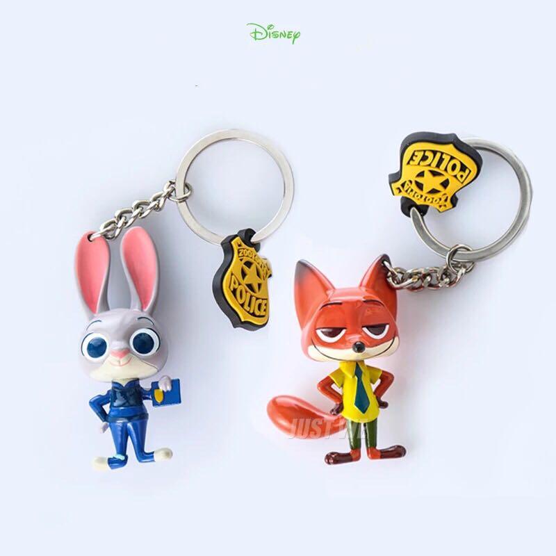 Zootopia Judy Hopps Nick Wild Cute Funny Keychains Cartoon llavero Disney  Metal 2021 New Bag Decor Car Accesories Decor Key Ring - AliExpress