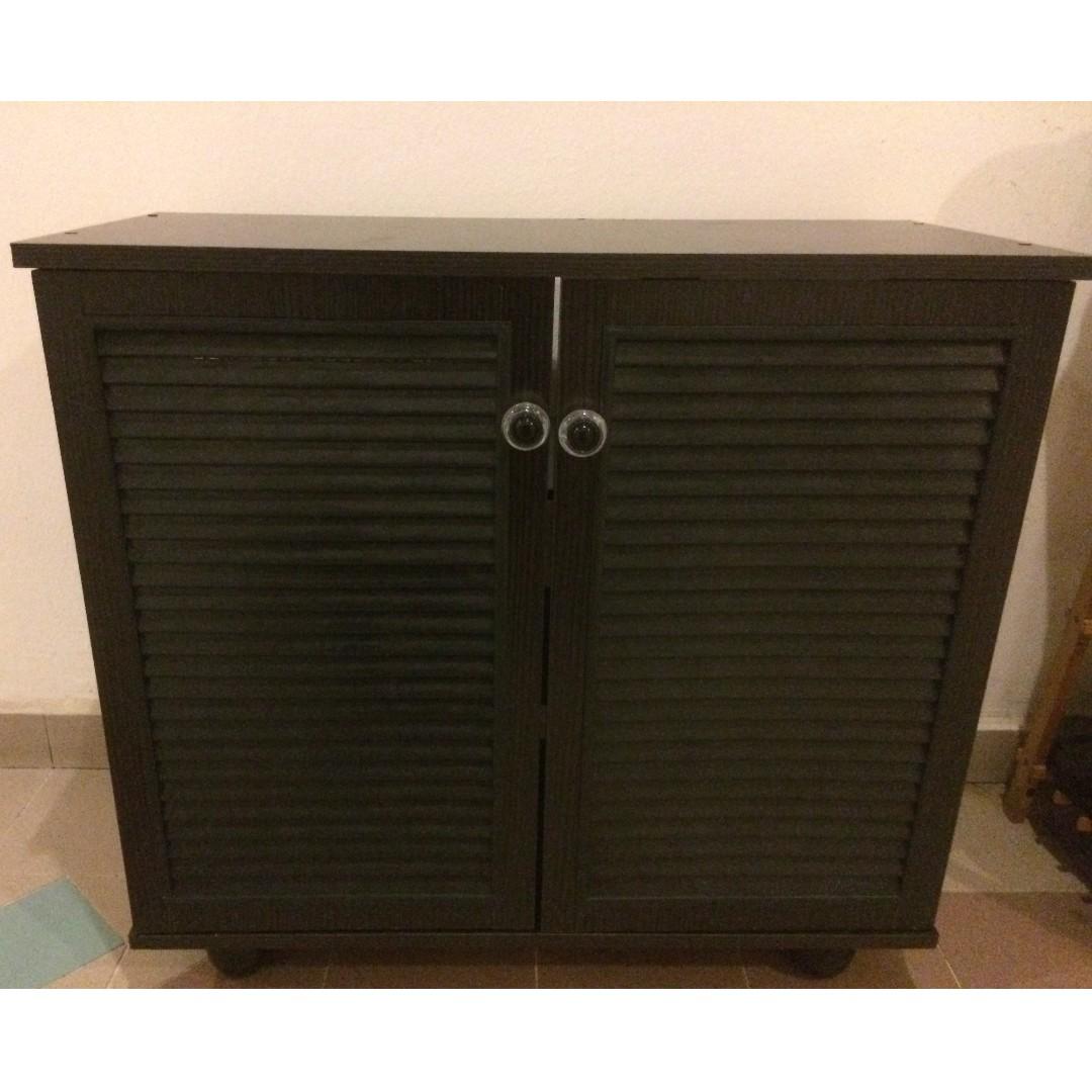 Diy Shoe Rack Shoes Cupboard Cabinet Storage Covered With Door