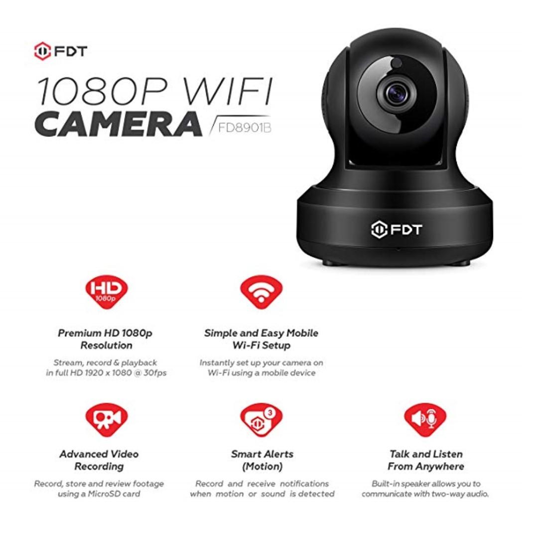 Fdt 1080p wifi camera hot sale