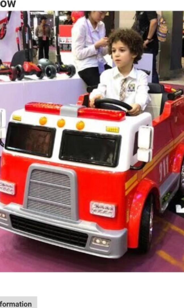 ride on fire truck 24v