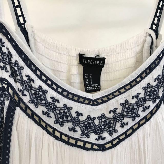 Forever 21 Blue Crochet Dress (Category: Dresses) located in Angeles City. Submitted by msr093 (Listing ID 97862572, Image 3). Description: Type: Top Size: S / EU 36 / UK 8 / US 4 Brand: Forever 21.