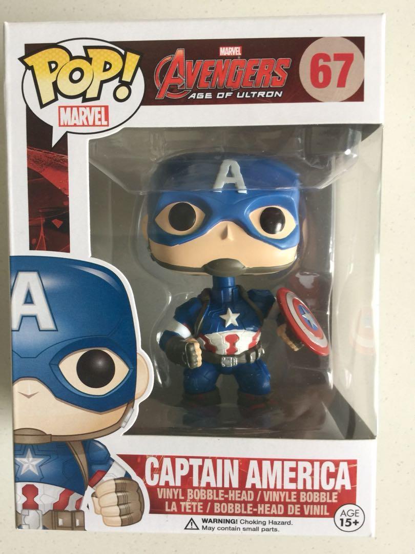 Funko Pop Captain America 67, Hobbies & Toys, Toys & Games on 
