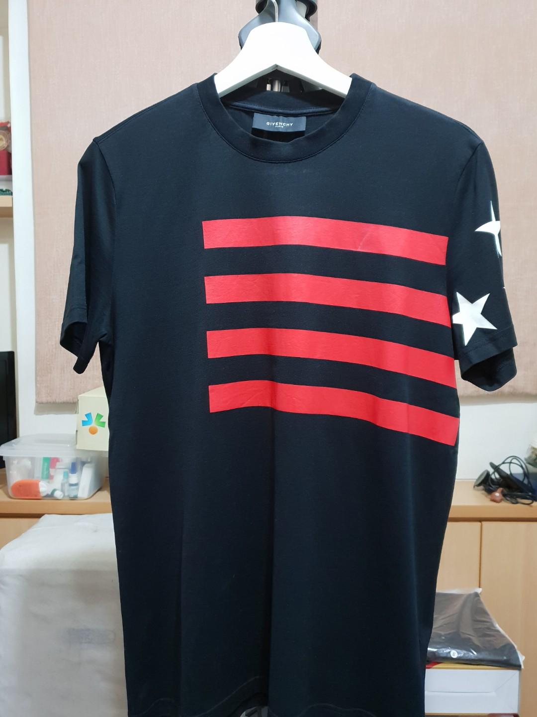 Givenchy Stars and Stripes Tee Men s Fashion Tops Sets