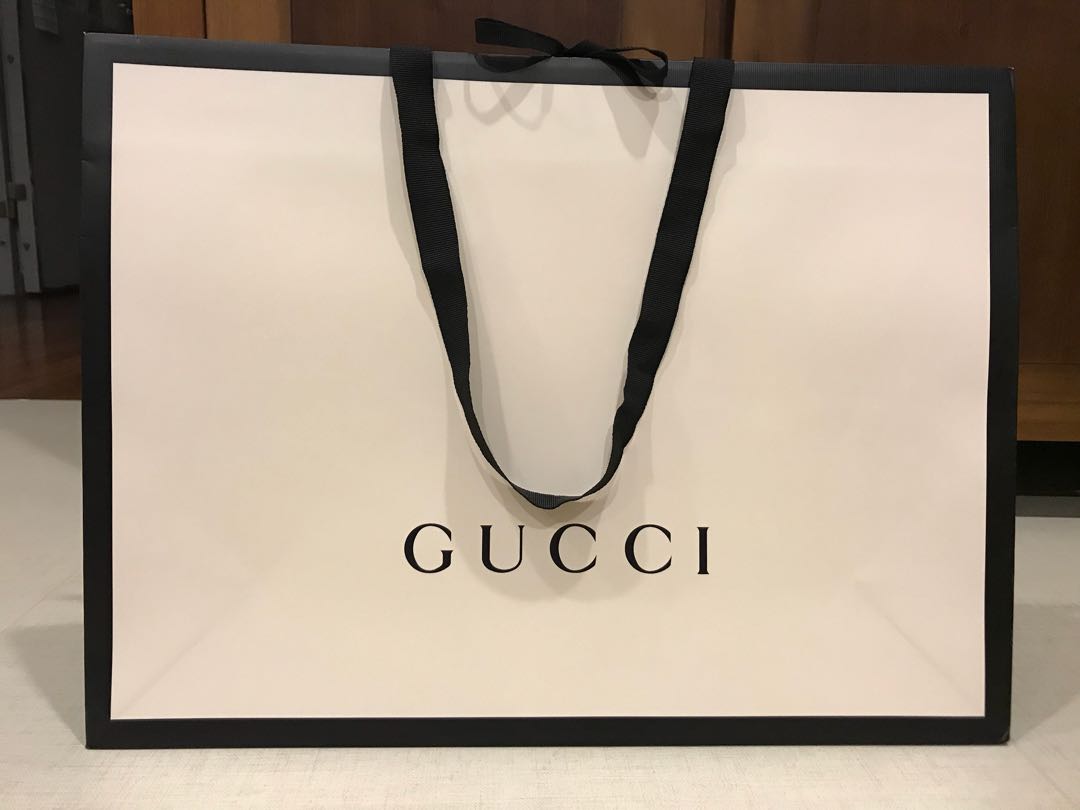 Gucci Paper Bag, Women's Fashion, Bags