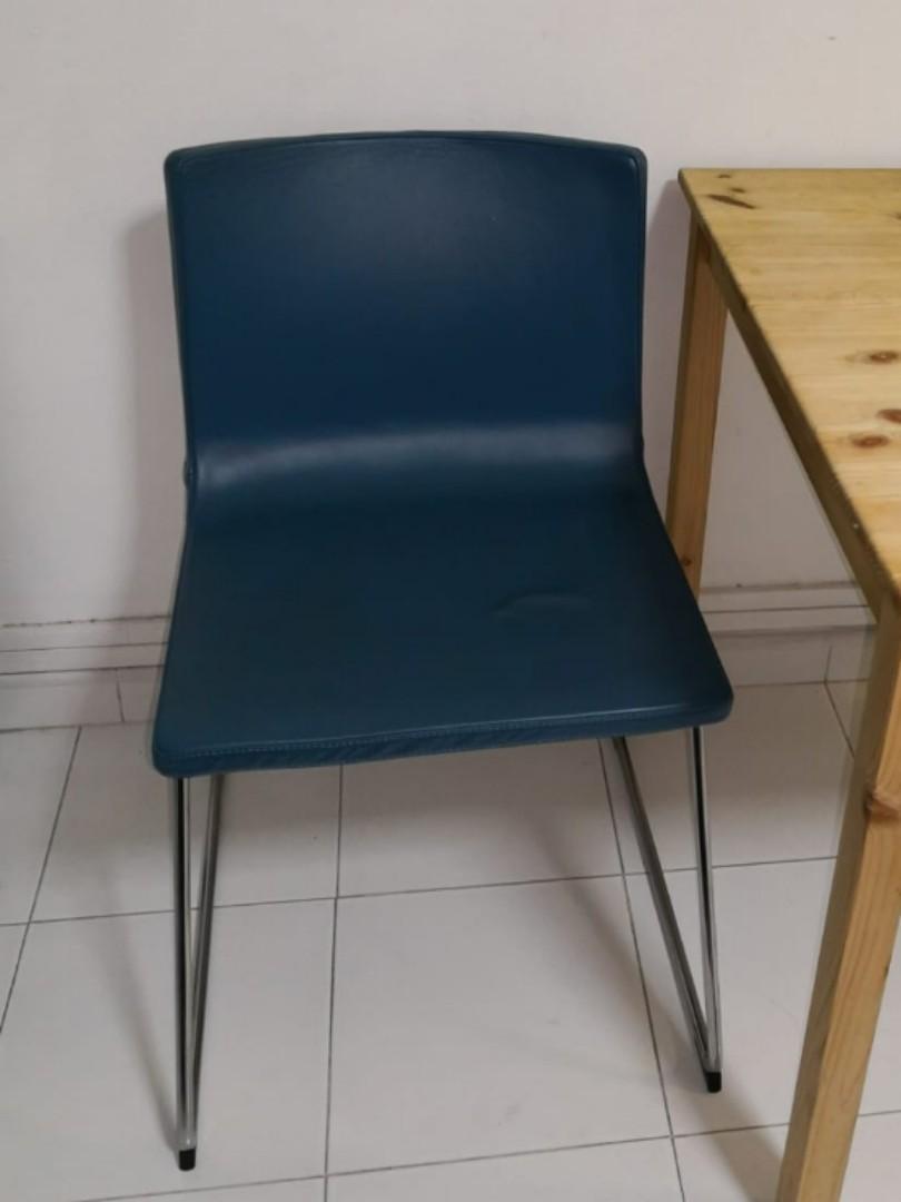 Ikea Bernhard Chair Dark Blue Pickup Before Oct 13 Furniture Tables Chairs On Carousell