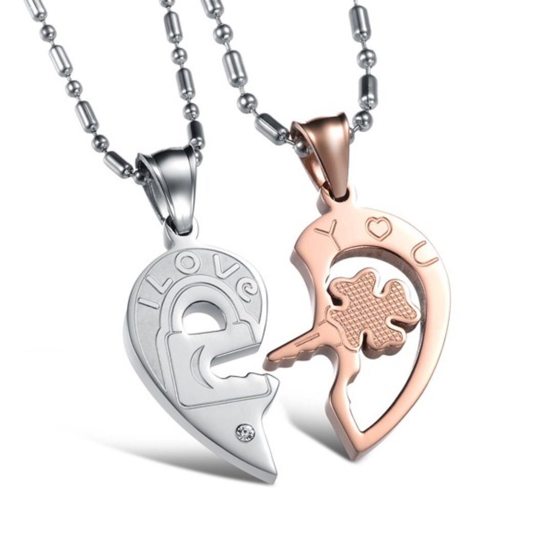 Korean store couple necklace