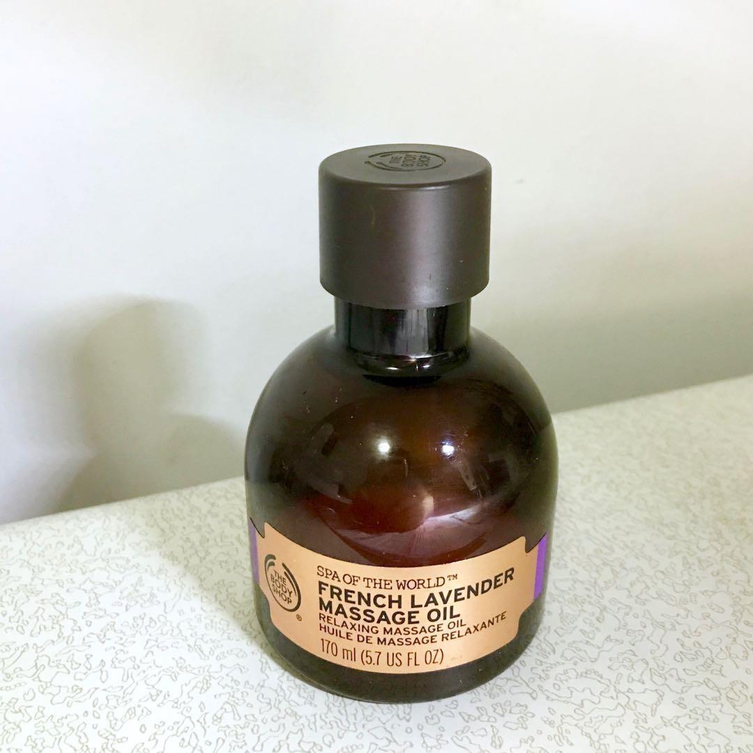 *isi 95* The Body Shop French Lavender Massage Oil minyak pijat spa