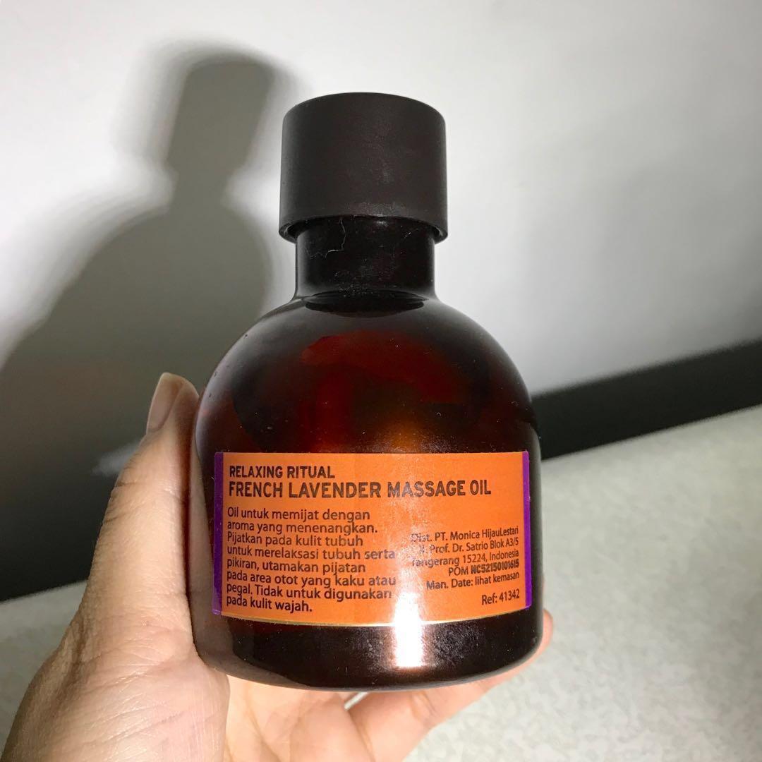 *isi 95* The Body Shop French Lavender Massage Oil minyak pijat spa