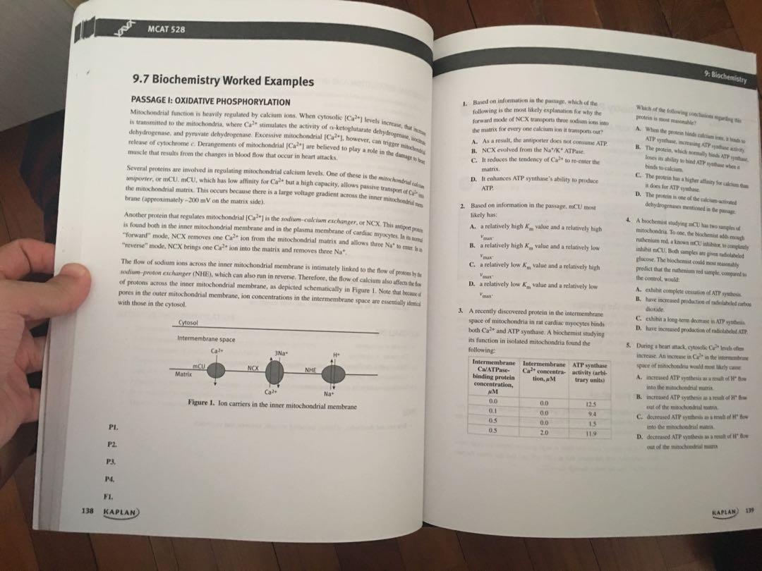 Kaplan MCAT Practice questions test bank 528, Hobbies & Toys, Books