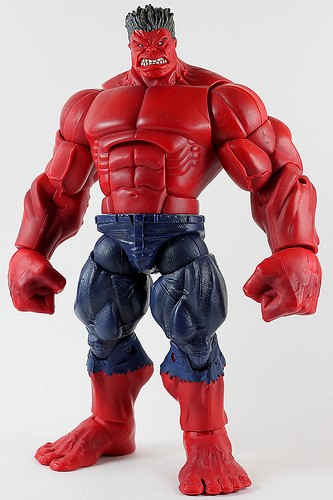 marvel legends red hulk baf