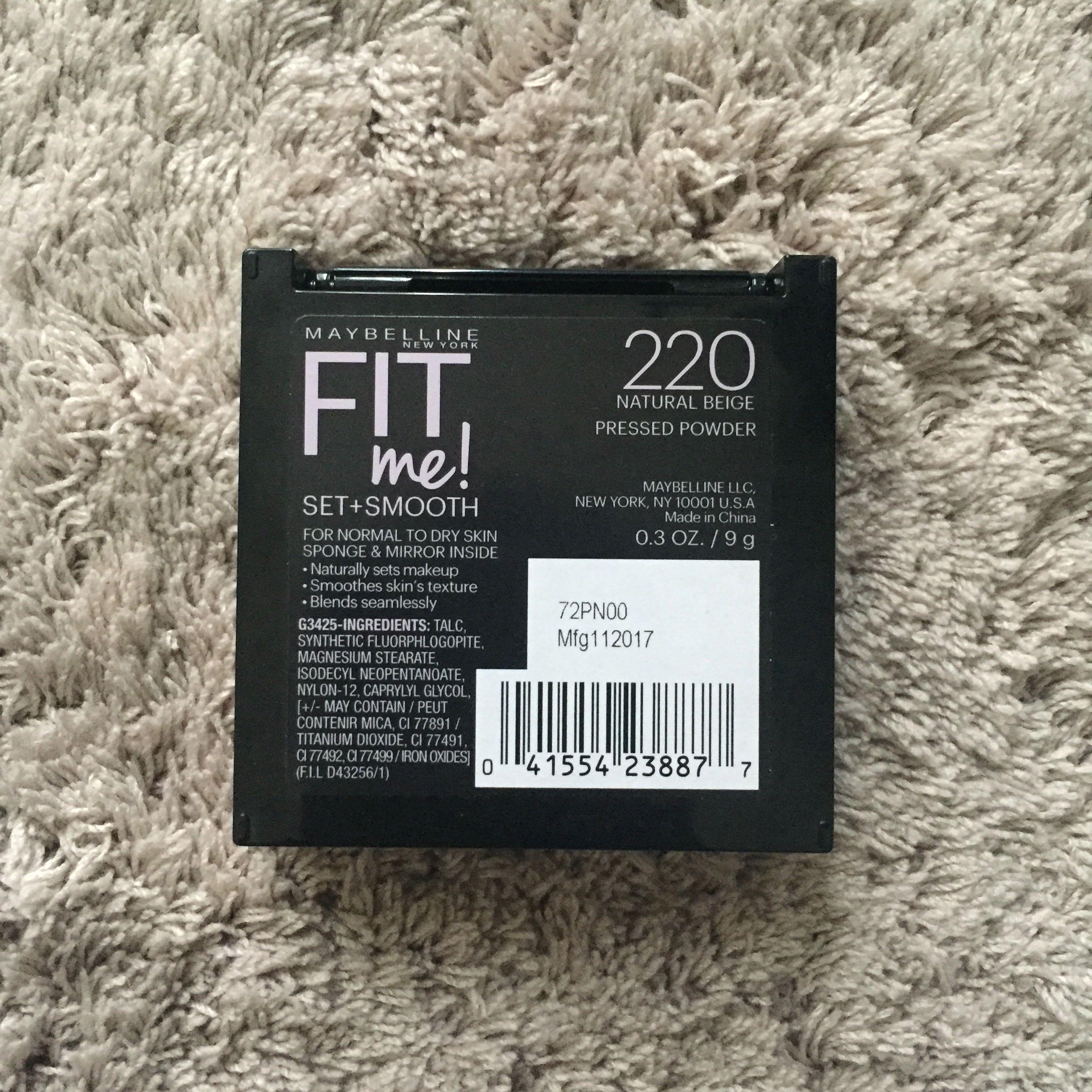 Maybelline Fit Me Set Smooth Pressed Powder Kesehatan Kecantikan Rias Wajah Di Carousell