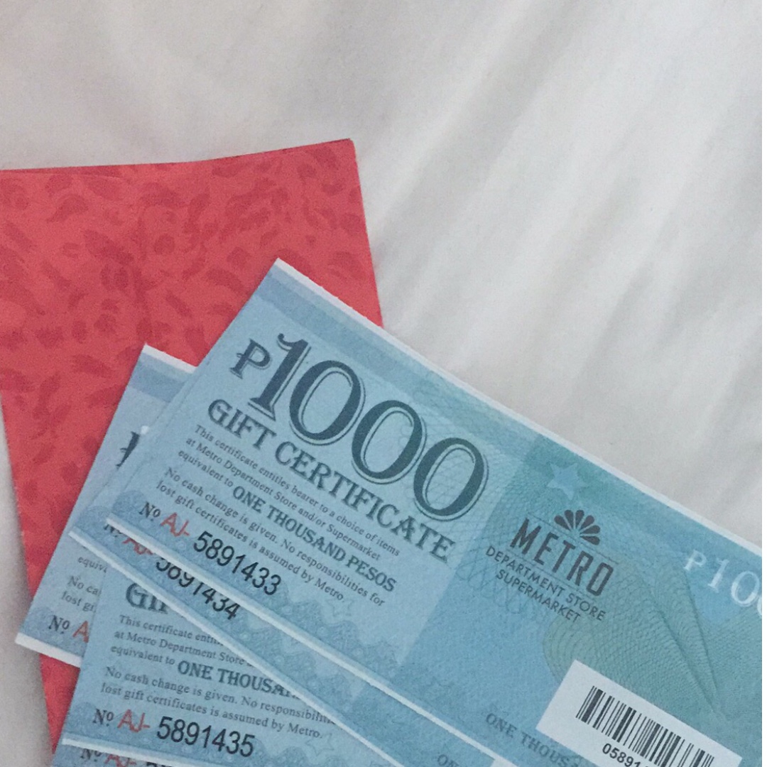 Metro Gift Certificate on Carousell