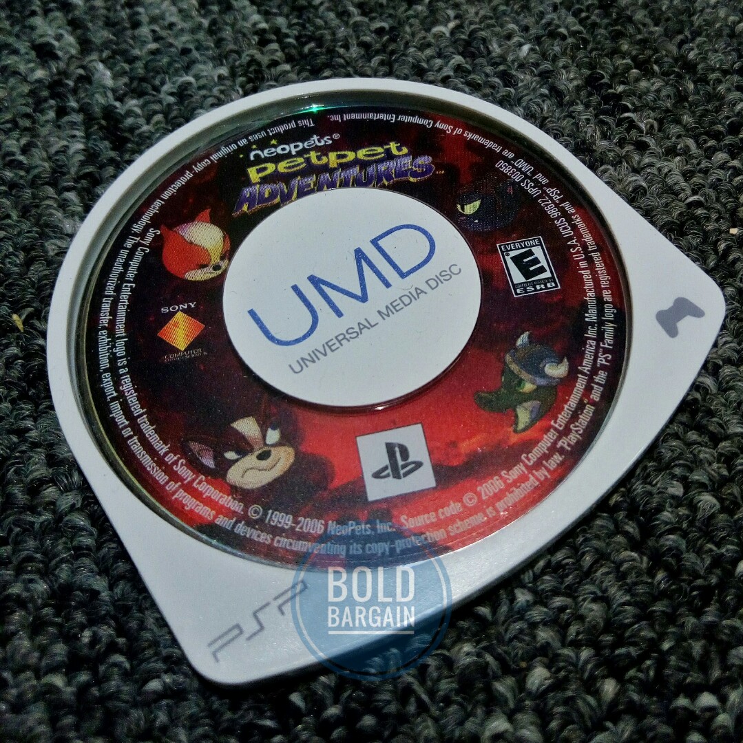 neopets Pet Pet ADVENTURES UMD Game for Sony PSP Playstation Portable