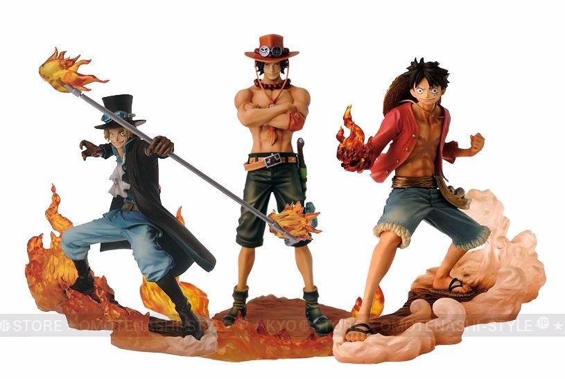 one piece luffy ace sabo figure