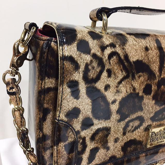 Paul's boutique leopard online print bag