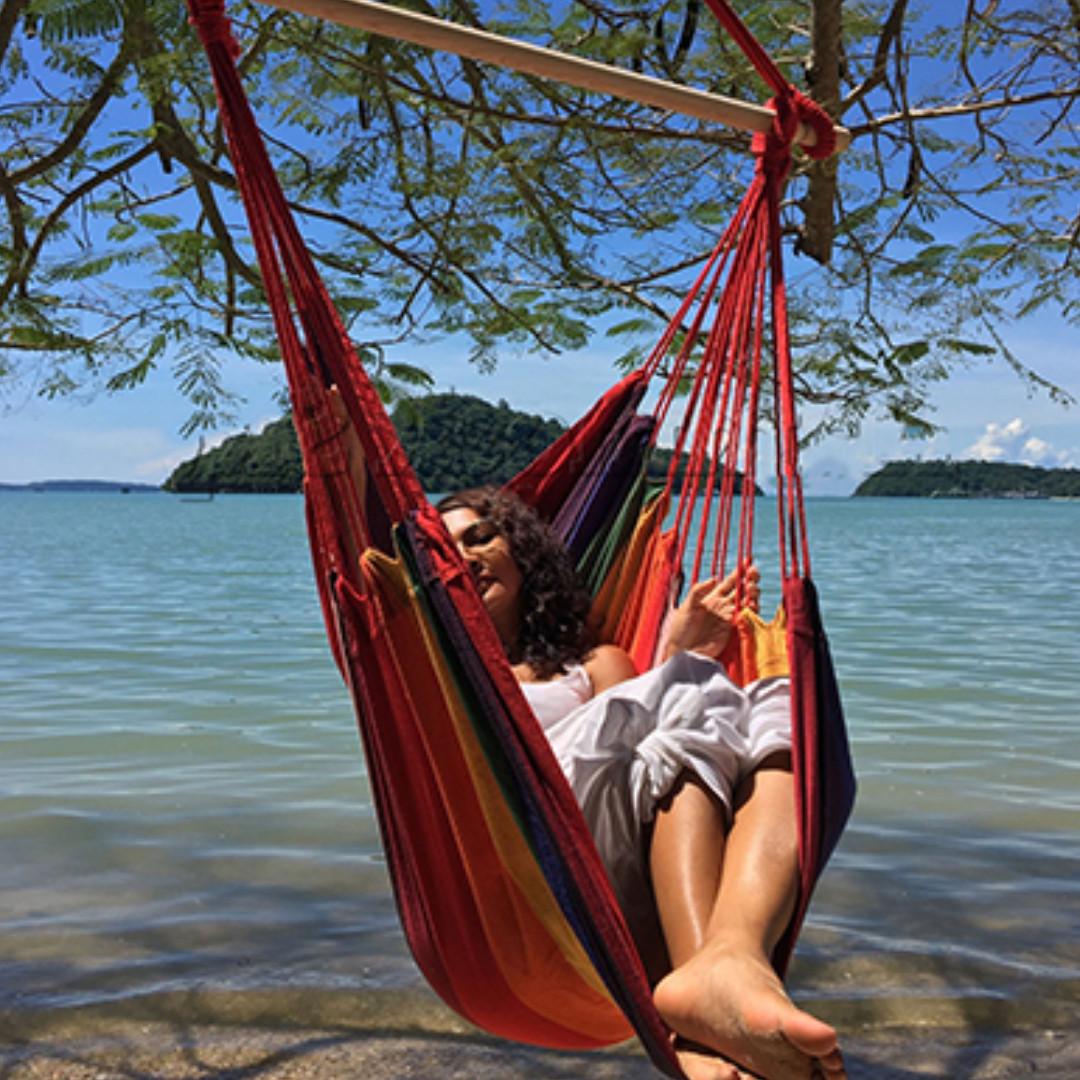 Rainbow hammock chair online