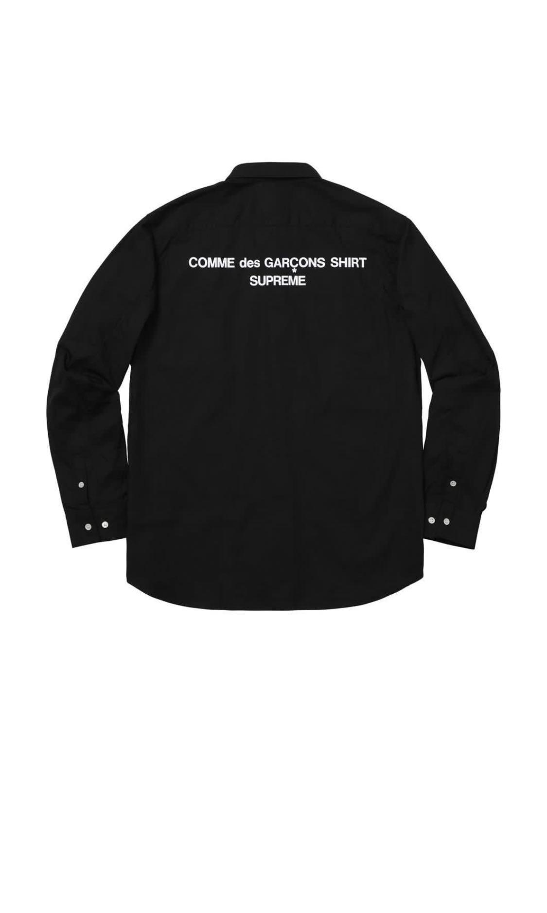 Supreme x cdg long sleeve button up Men s Fashion Tops Sets