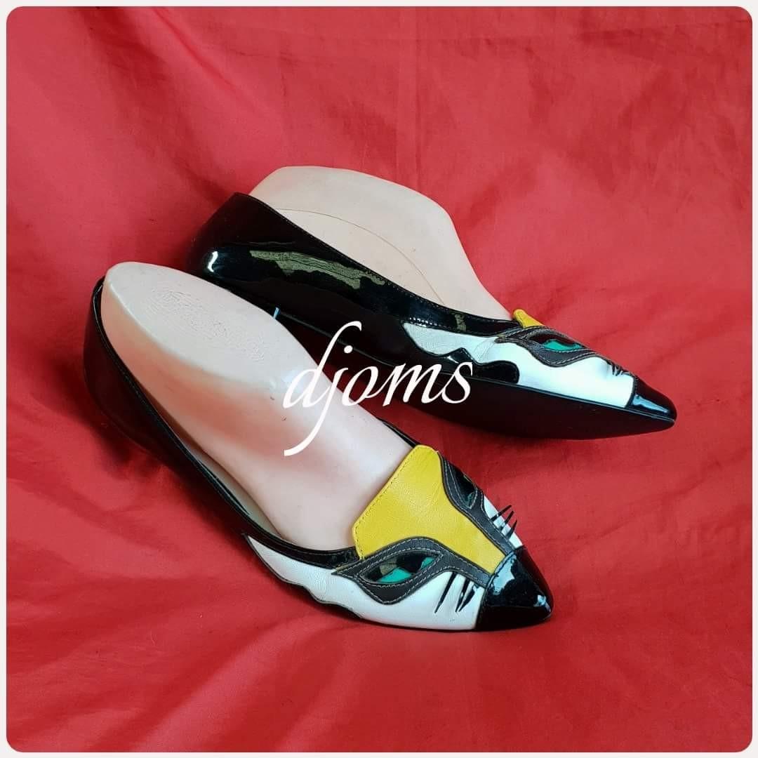 Sz 6 Kate Spade pointed cat toe flats shoes