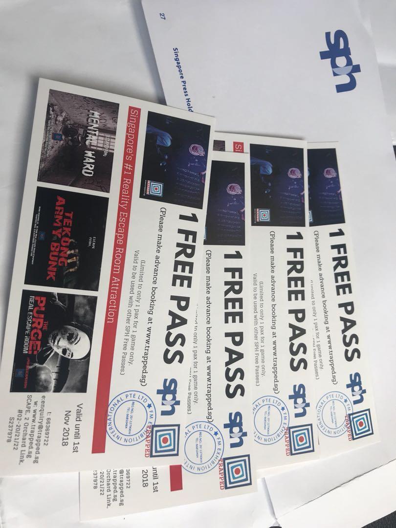Tickets For Reality Escape Room Attraction Tickets Vouchers Local Attractions Transport On Carousell