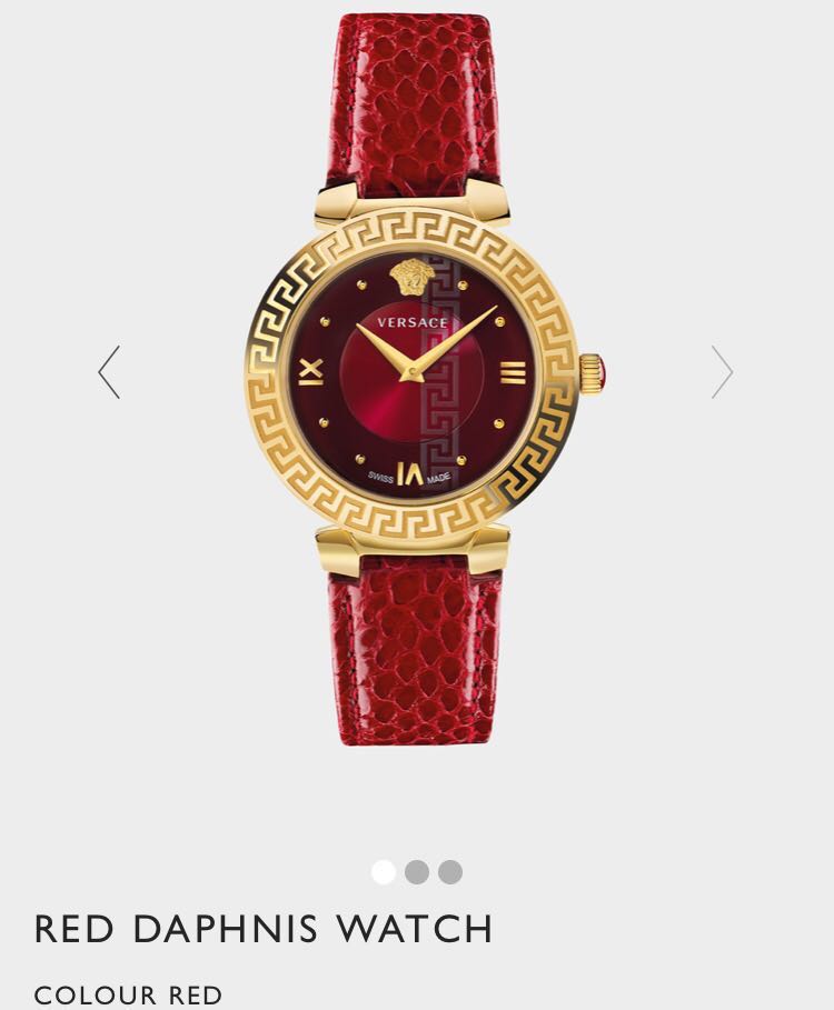 versace watch red