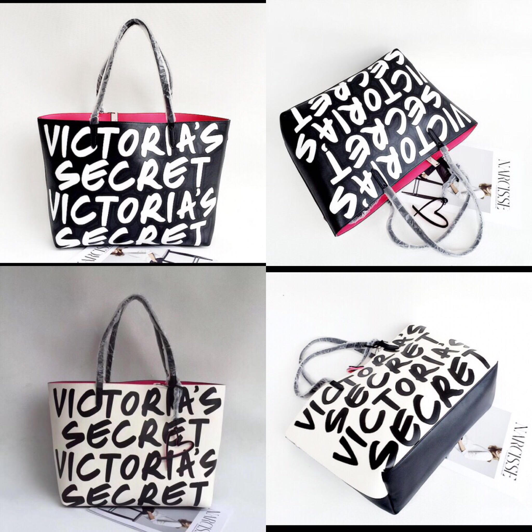 Victoria secret bag outlet black and white