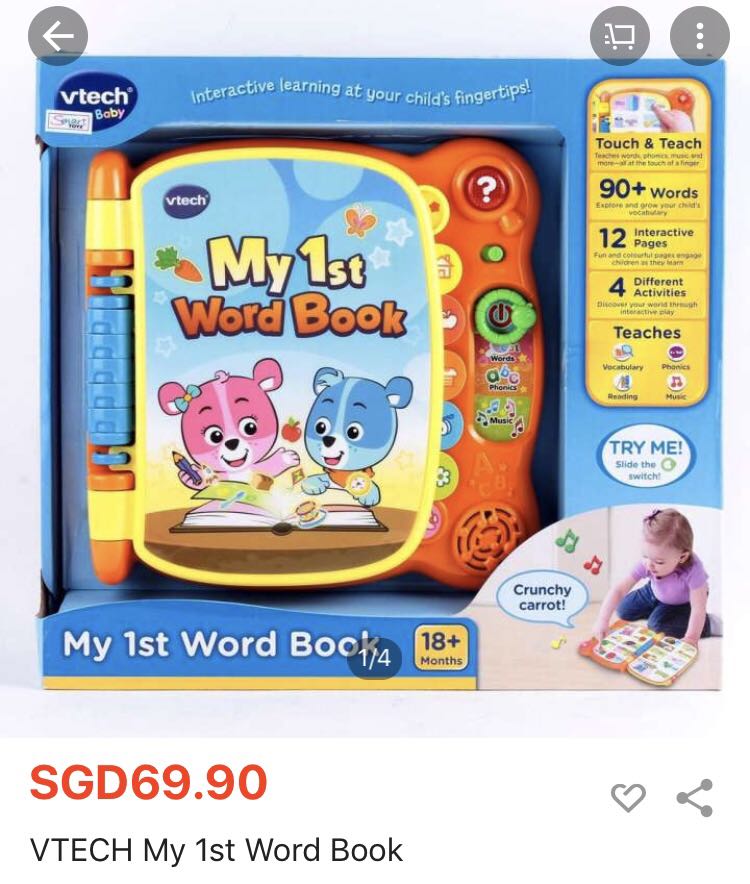 Vtech my first 100 words online