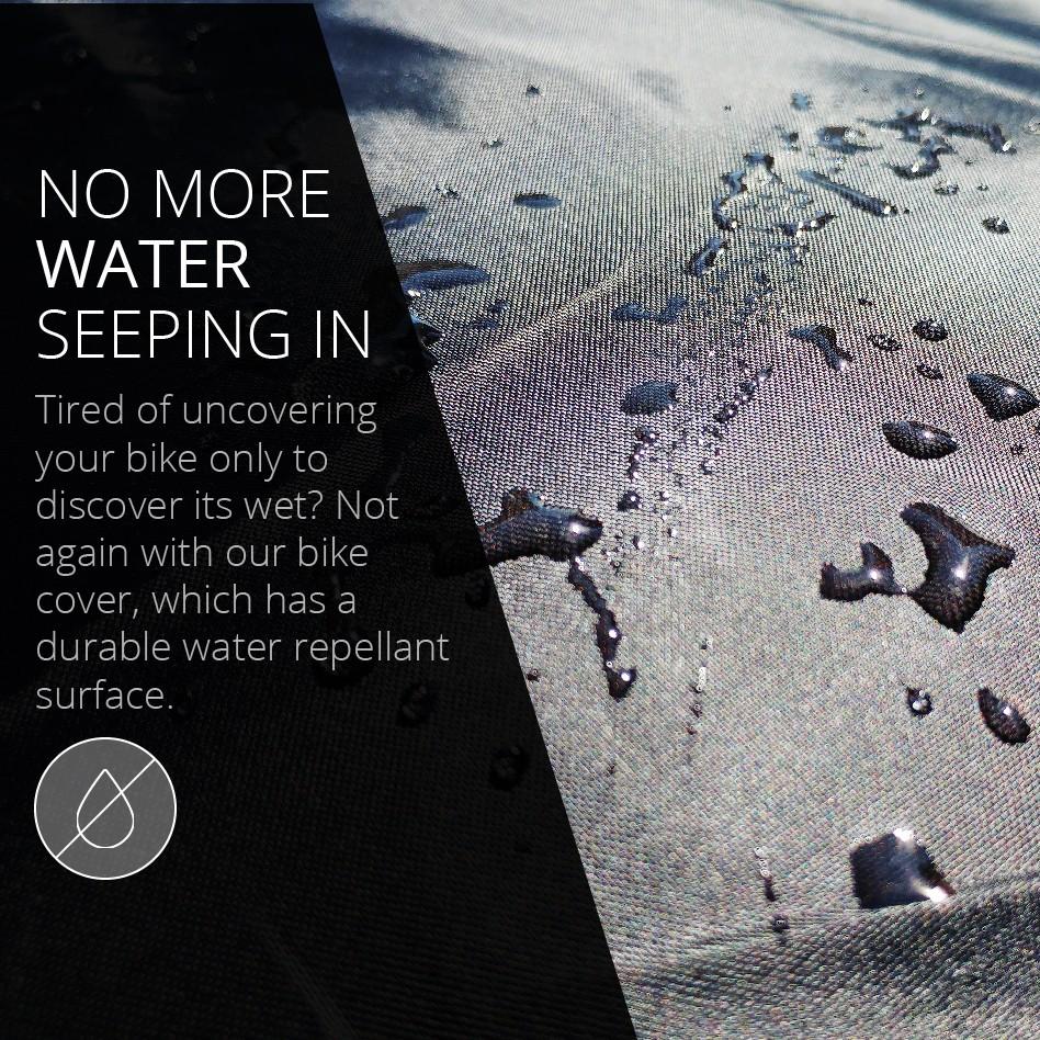 cover motorcycle in rain