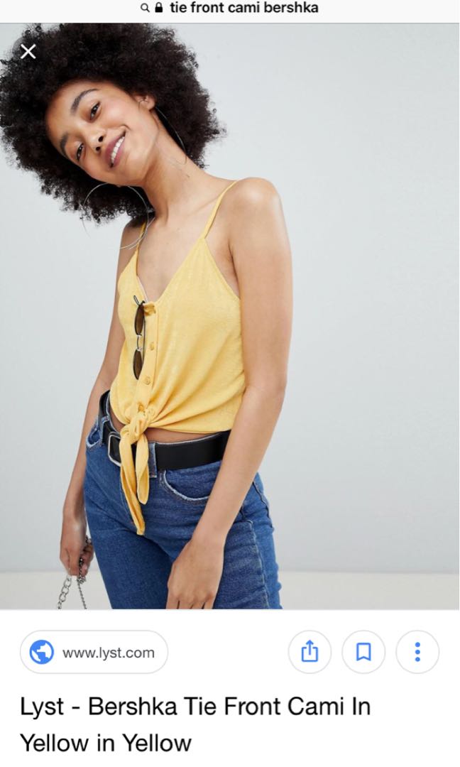tie front yellow top