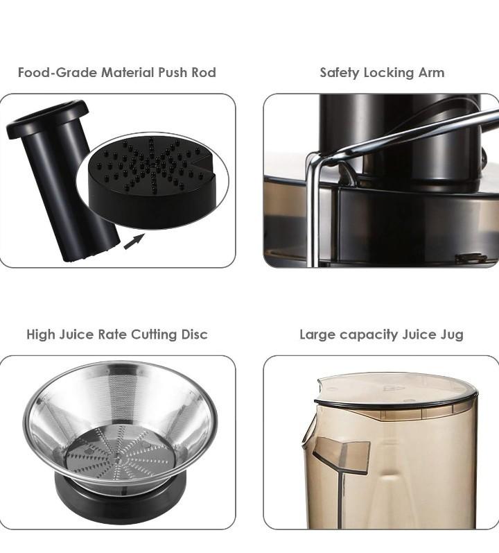 1153Aicok Juicer Juice Extractor High Speed for Fruit and Vegetables