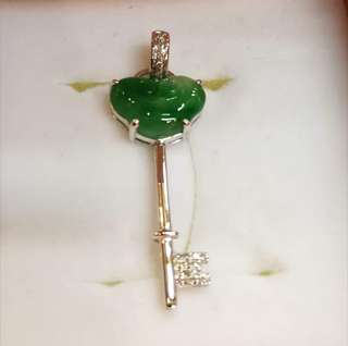 冰種A玉如意鎖匙咀18K碎鑽64229676165379110