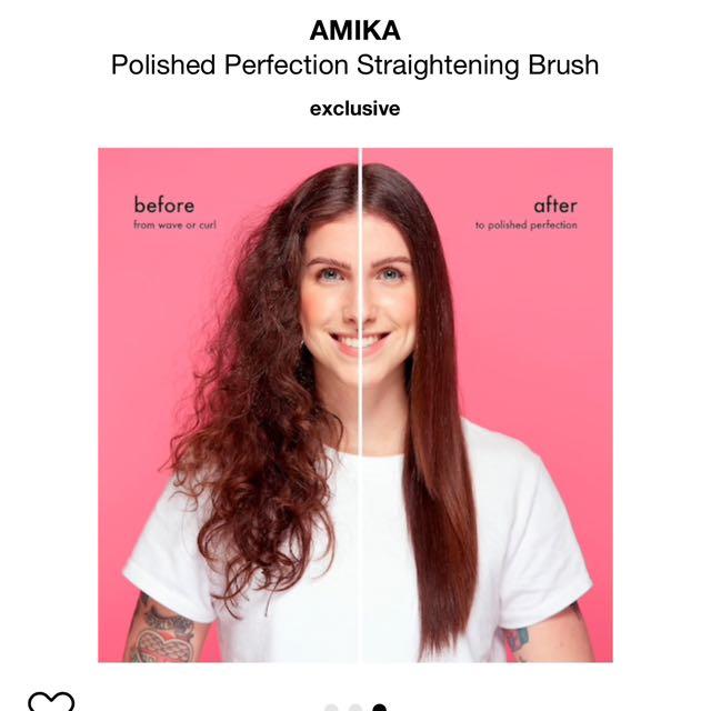 Amika straightening brush curly hair shop