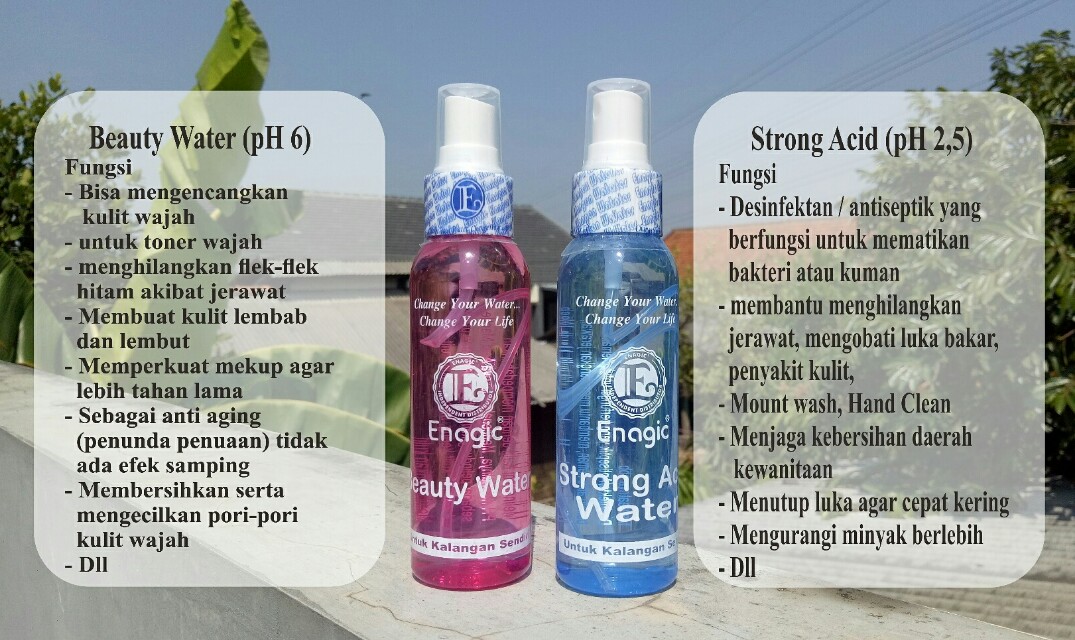 strong acid beauty water