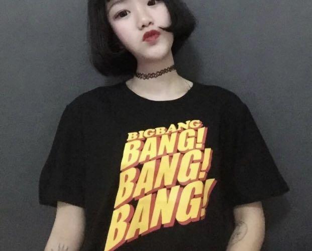 Big Bang Bang New Blusa Summer Style Korean Ulzzang Kawaii