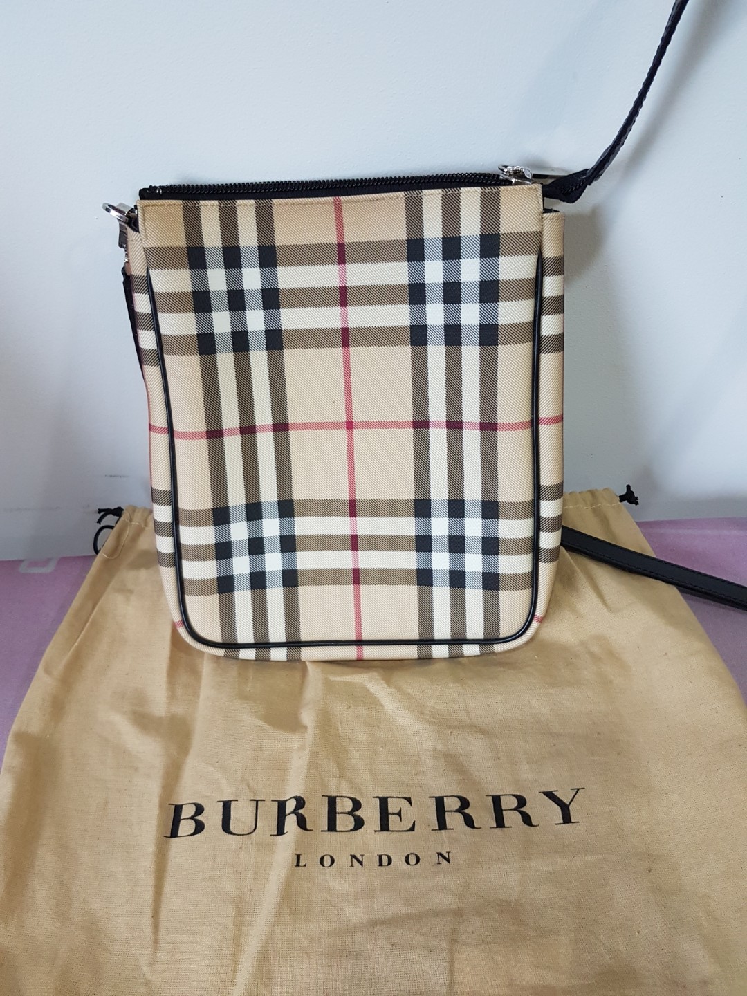 Burberry Sling Bag, Luxury, Bags & Wallets on Carousell