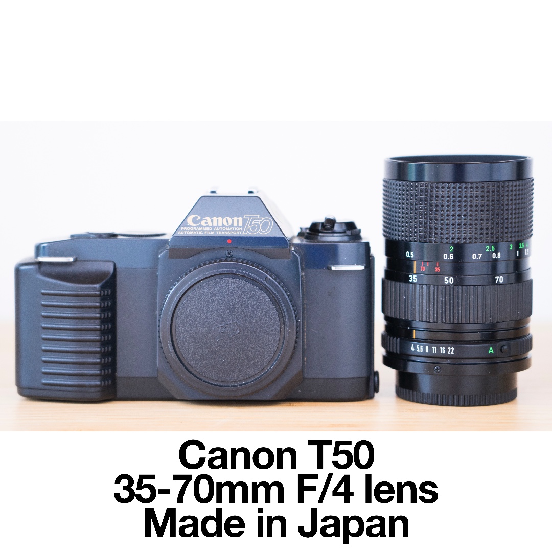 Canon T50 + 3570mm lens, Photography, Cameras on Carousell