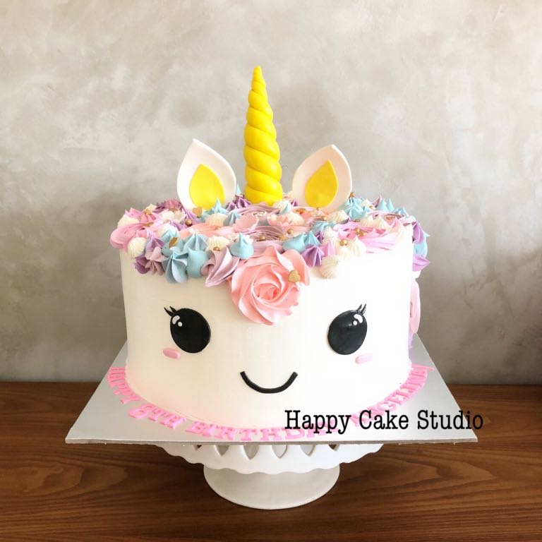 Customized Cute Unicorn Cake Food Drinks Baked Goods On Carousell