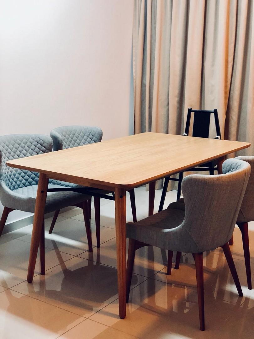 Dining Table and Sofa, Furniture & Home Living, Furniture, Tables