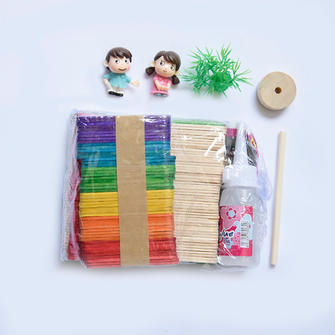 Diy Ice Cream Sticks Craft Children Diy Craft Design Craft