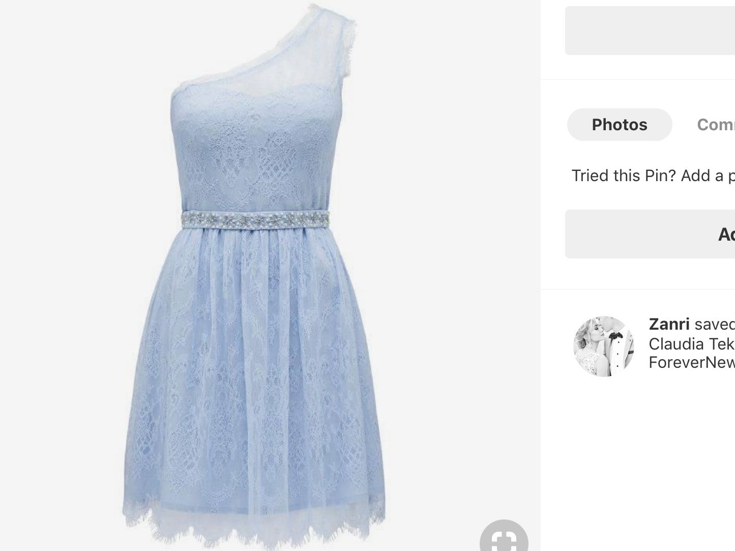 forever new light blue dress