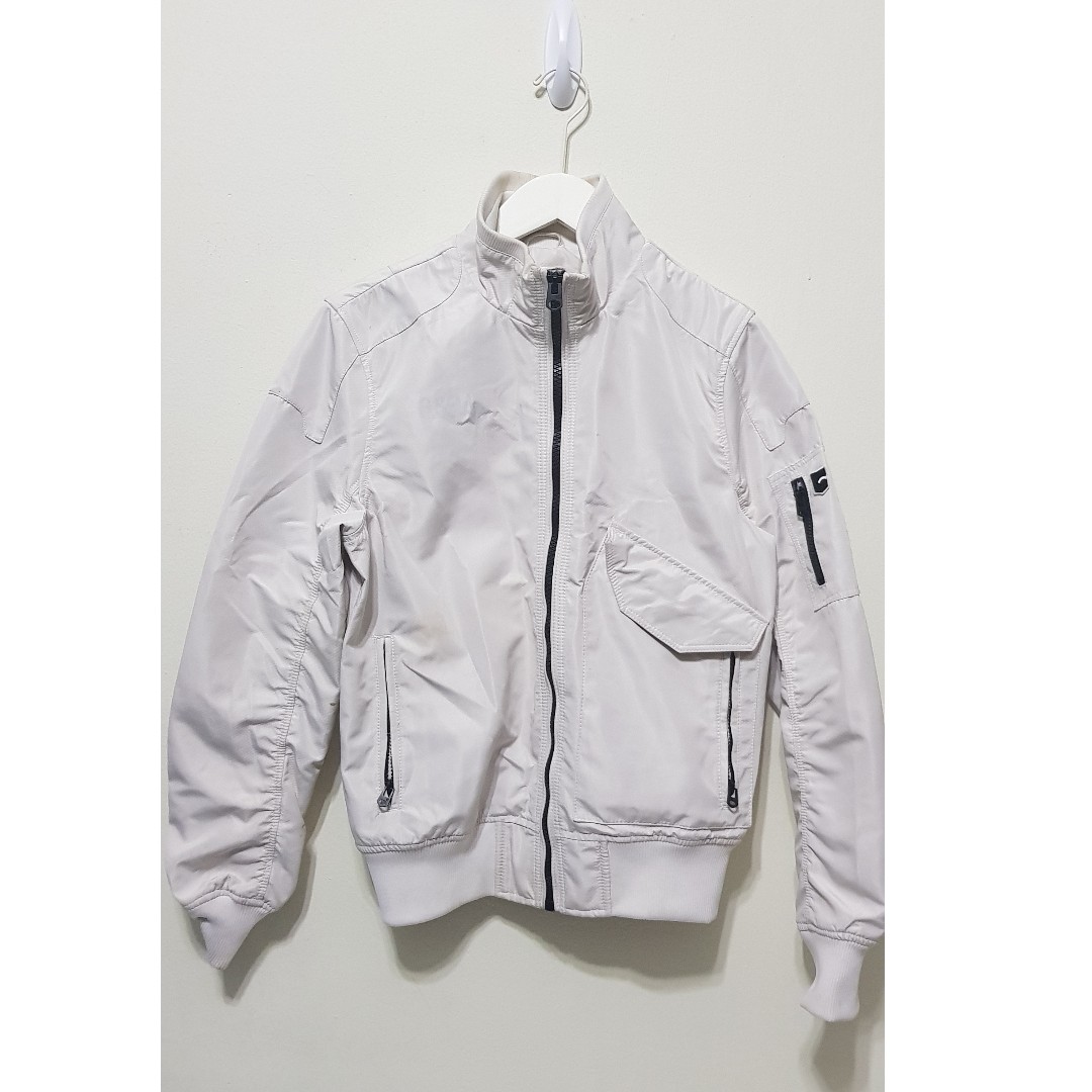 G-Star Raw Sports White Jacket, Men's Fashion, Coats, Jackets Outerwear on Carousell