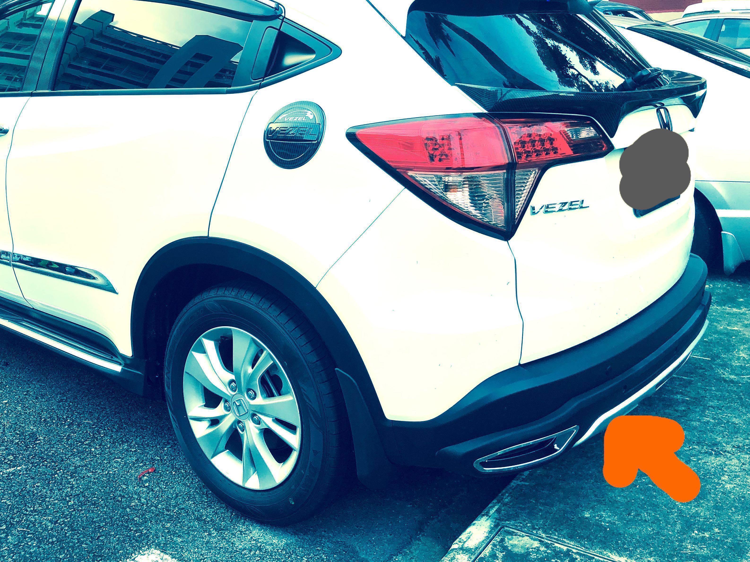 Honda Vezel rear bumper body kit , Car Accessories, Accessories on