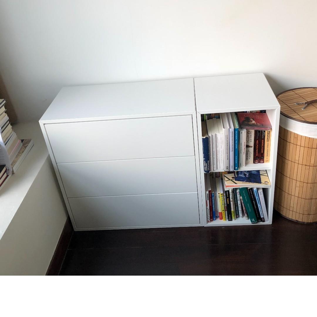 Ikea Eket drawer unit and shelf unit, Furniture & Home Living