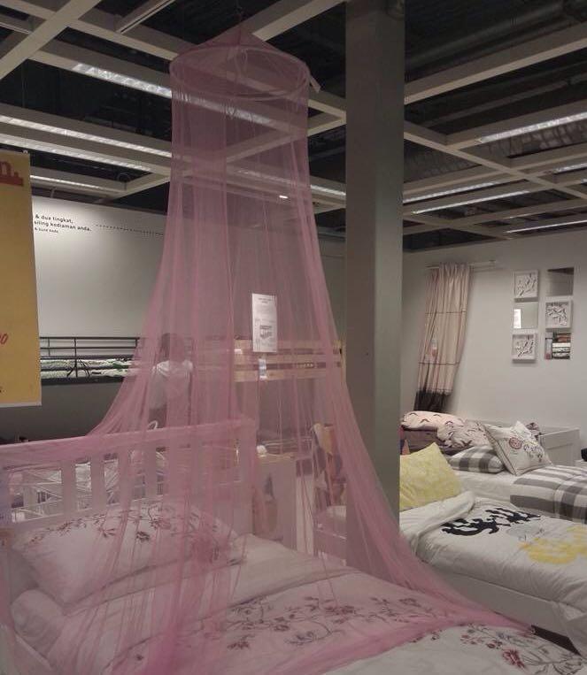 Ikea Tent Pink Mosquito Net Kelambu Ikea Furniture Home Living