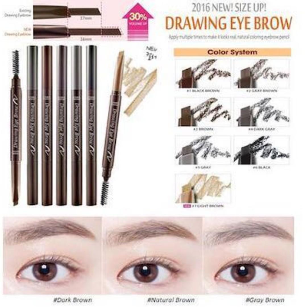 View Etude House Drawing Eyebrow Pencil Swatches Pics