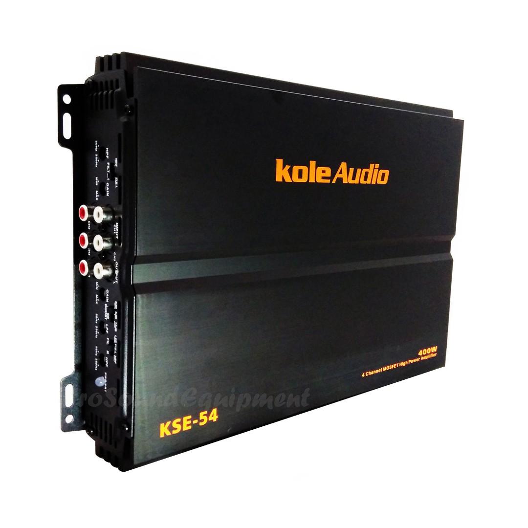 KOLE AUDIO AUDIO SET WOOFER WITH BOX 4 CHANNEL POWER AMPLIFIER COMPONENT SET BASS MID SPEAKER