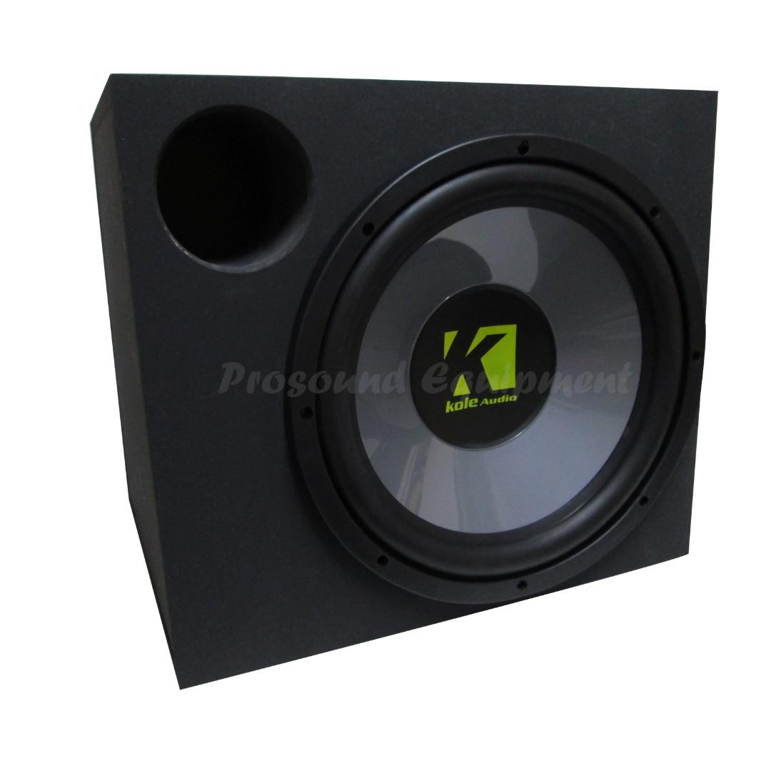 KOLE AUDIO AUDIO SET WOOFER WITH BOX 4 CHANNEL POWER AMPLIFIER