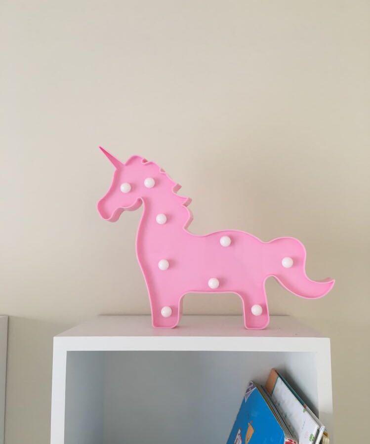 Lampu Tidur Unicorn Full Body Pink Perabotan Rumah Di Carousell