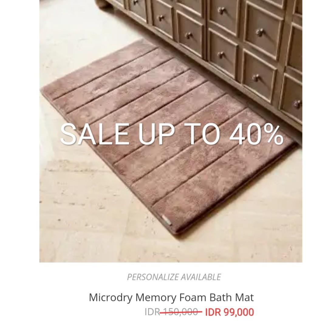 Microdry Memory Foam Bath Mat Terry Palmer Keset Home Furniture