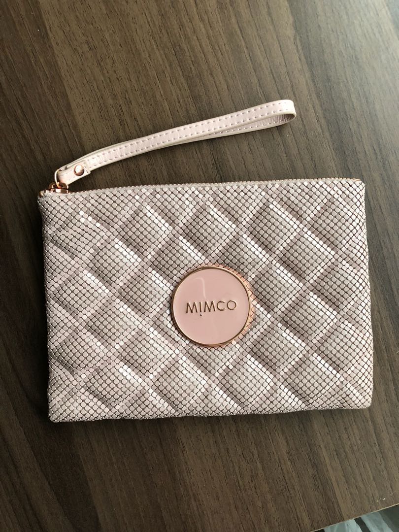 mimco mesh pouch